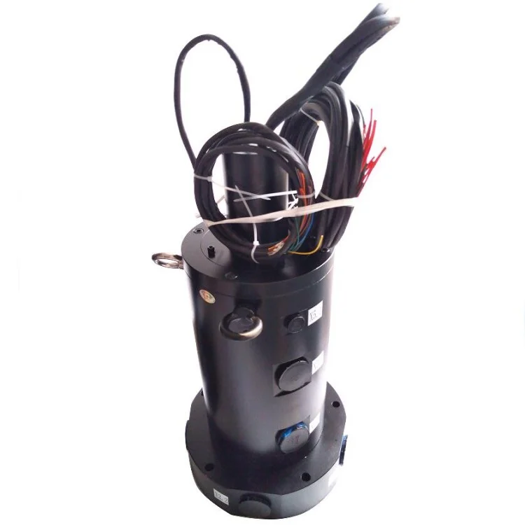 DHS200-28-3Y-2Q Hybrid slip rings 28 channels include 3 hydraulic channels and 2 pneumatic channels, view 2