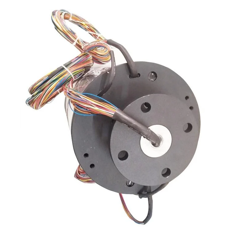 DHS220-55-5A customized solid shaft automation slip ring diameter 220mm 55channels 5A, view 3