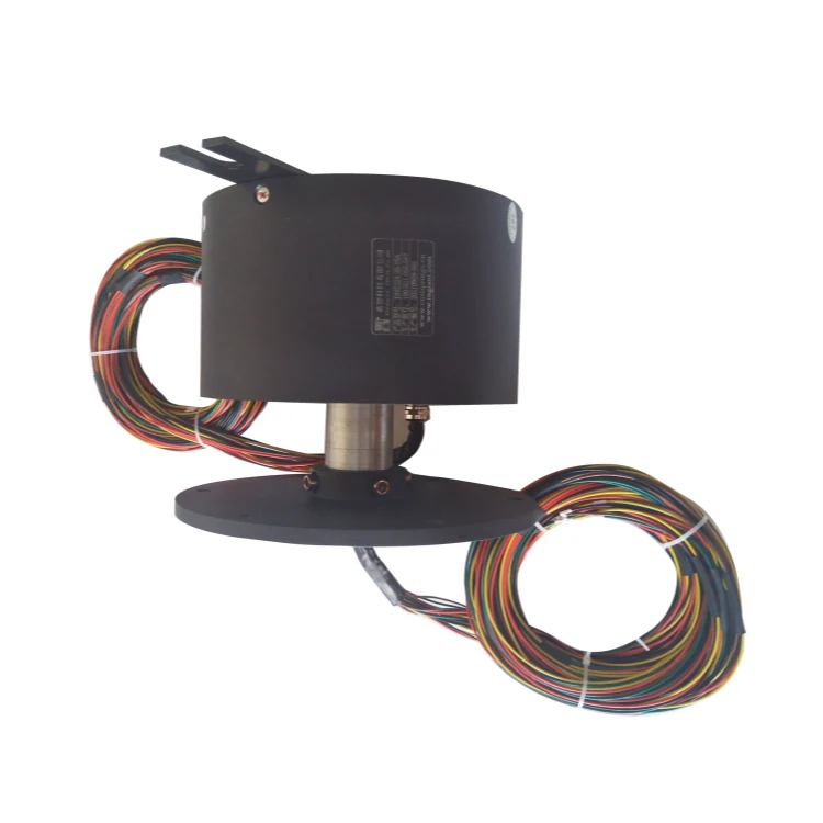 DHS224-20-10A Ingiant rotor flange conductive slip ring out diameter 224mm with 20channels 10A/channel power — customized slip rings manufactured by INGIANT