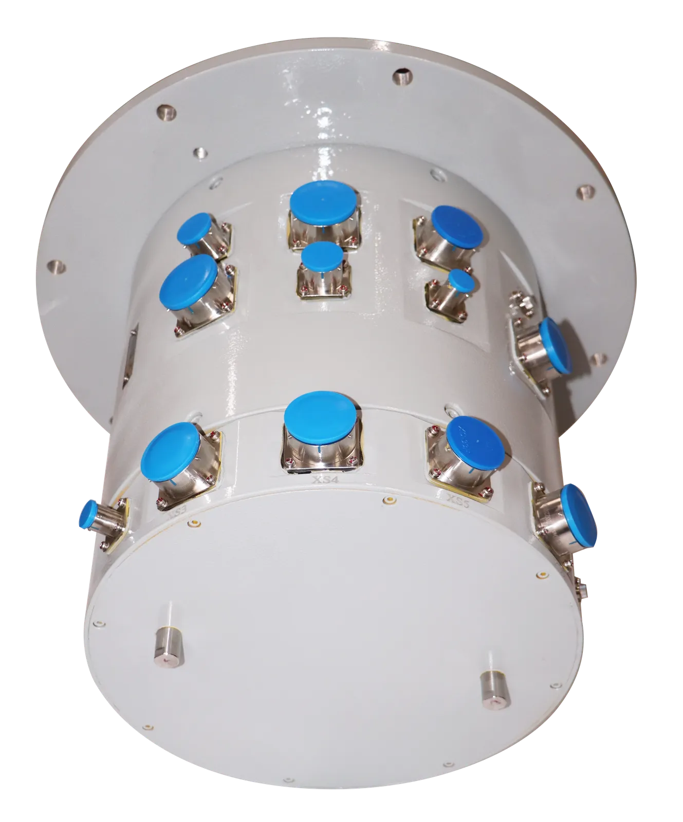 DHS300-90-1F hybrid slip ring diameter 300mm, 90 channels with 1 fiber optical , aviation plug interface, view 3