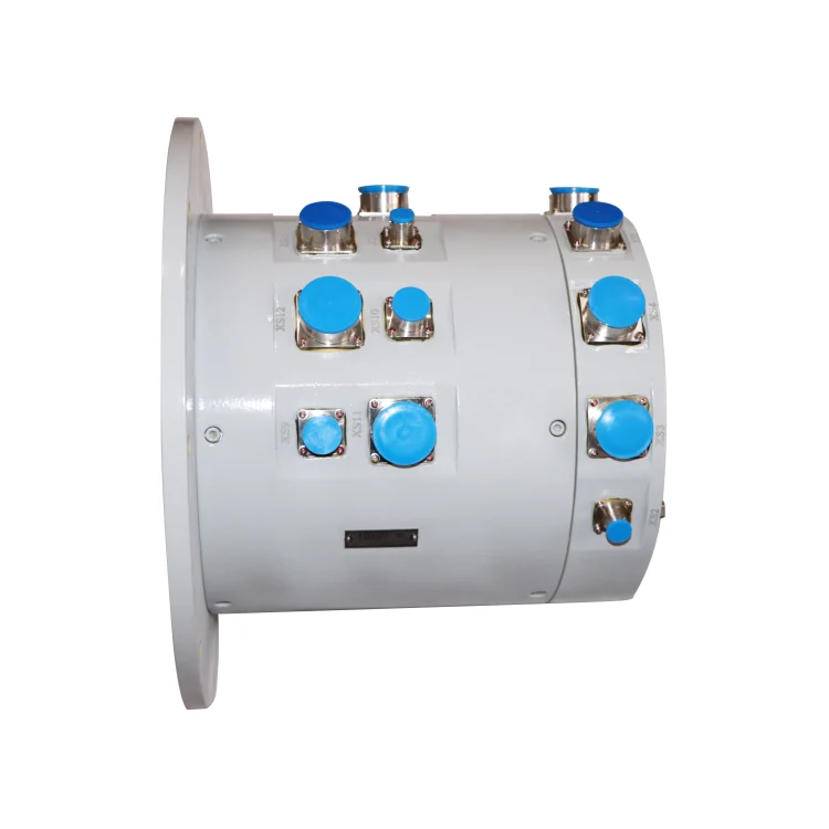 DHS300-90-1F hybrid slip ring diameter 300mm, 90 channels with 1 fiber optical , aviation plug interface, view 5