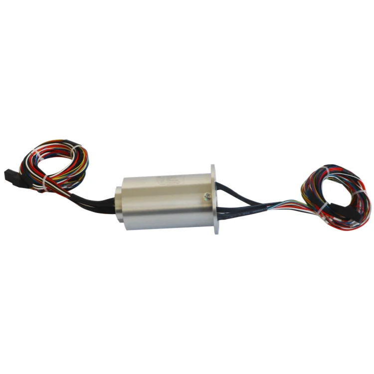DHS066-37 Ingiant Ethernet slip ring transmitting 1 Gigabit Ethernet signal and 28 channels power rings (2-20A), view 2