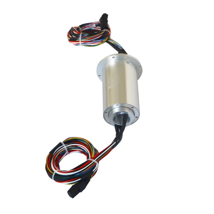 DHS066-37 Ingiant Ethernet slip ring transmitting 1 Gigabit Ethernet signal and 28 channels power rings (2-20A), view 3