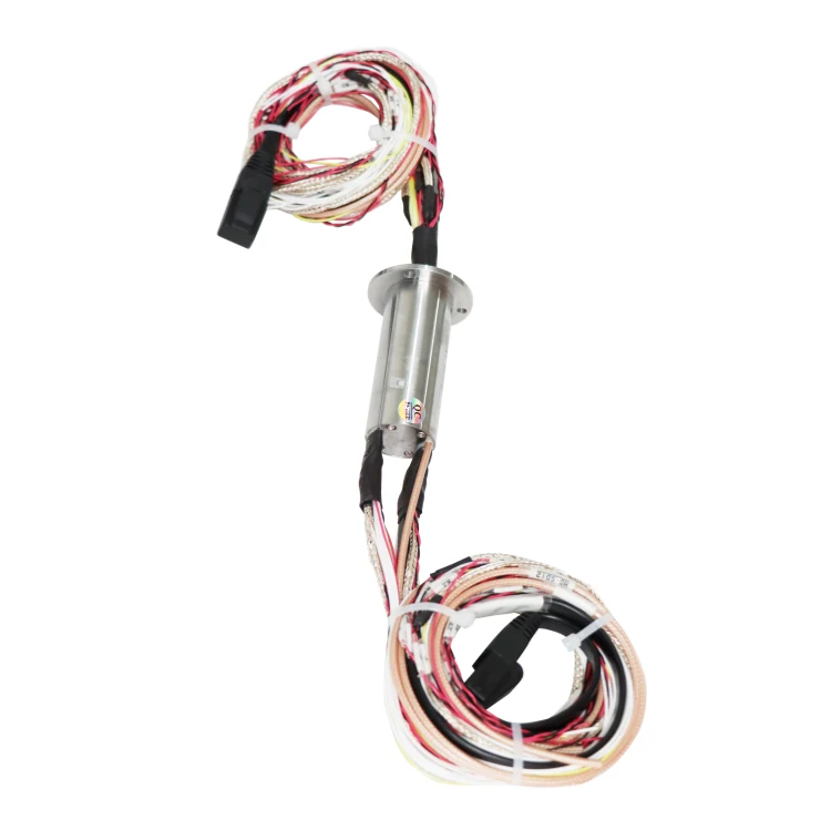 DHS025-40 100/1000M Ethernet slip ring used in high-definition video surveillance systems, view 3