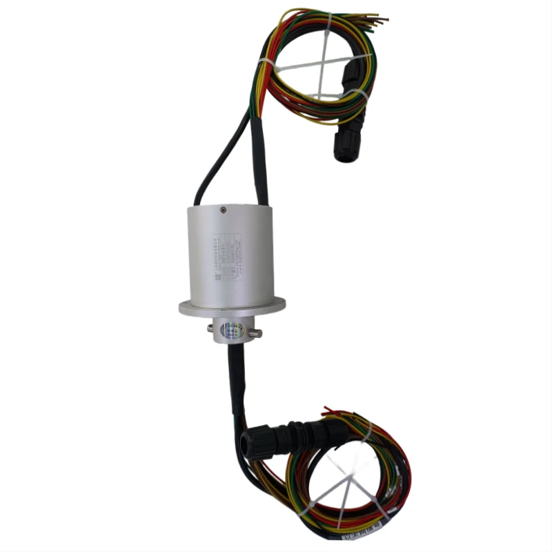 Ingiant DHS078 Solid Shaft Ethernet Slip Ring 78mm OD Gigabit Data & Power Rotary Joint, view 4