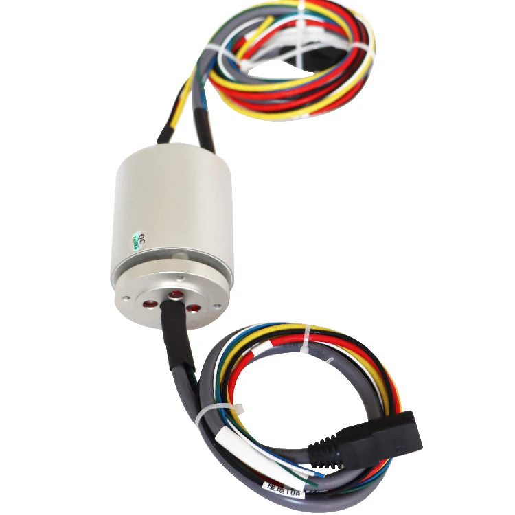 DHS056-11 Compact 100Mbit/s Ethernet slip rings with diameter 56mm 11 channels — ethernet slip rings manufactured by INGIANT