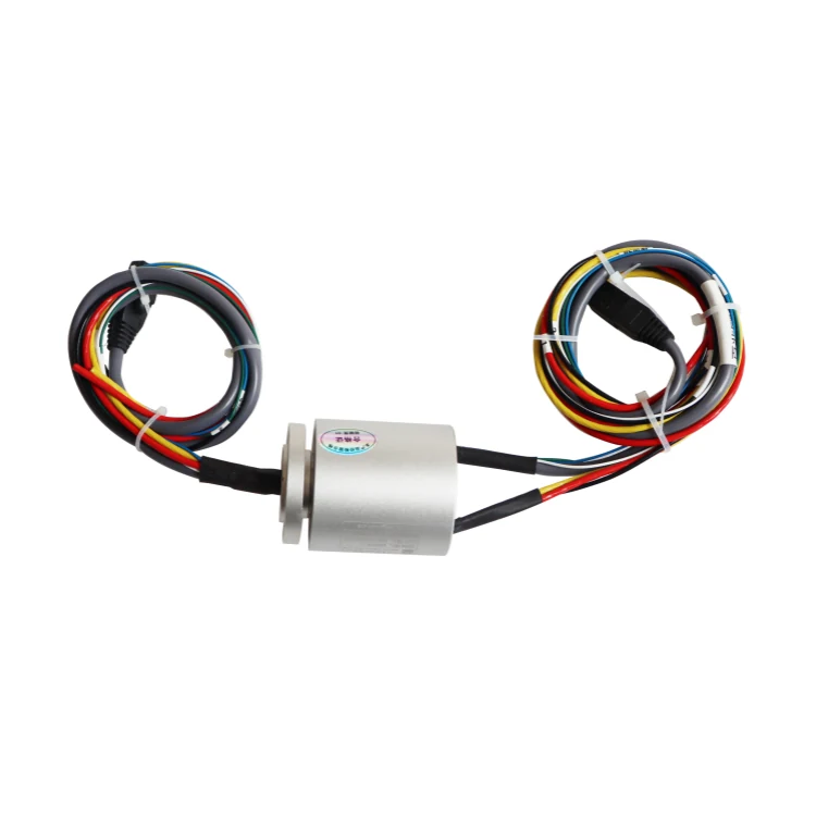 DHS056-11 Compact 100Mbit/s Ethernet slip rings with diameter 56mm 11 channels, view 3