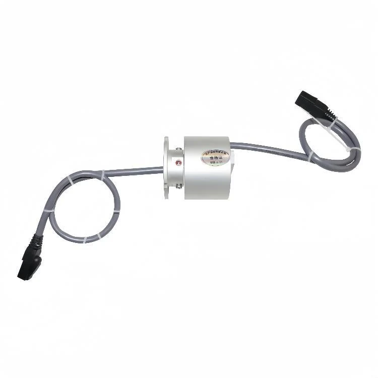 DHS056-9-2A customised solid shaft Ethernet slip rings with 9 circuits 2A stable transmission, no packet loss, view 2
