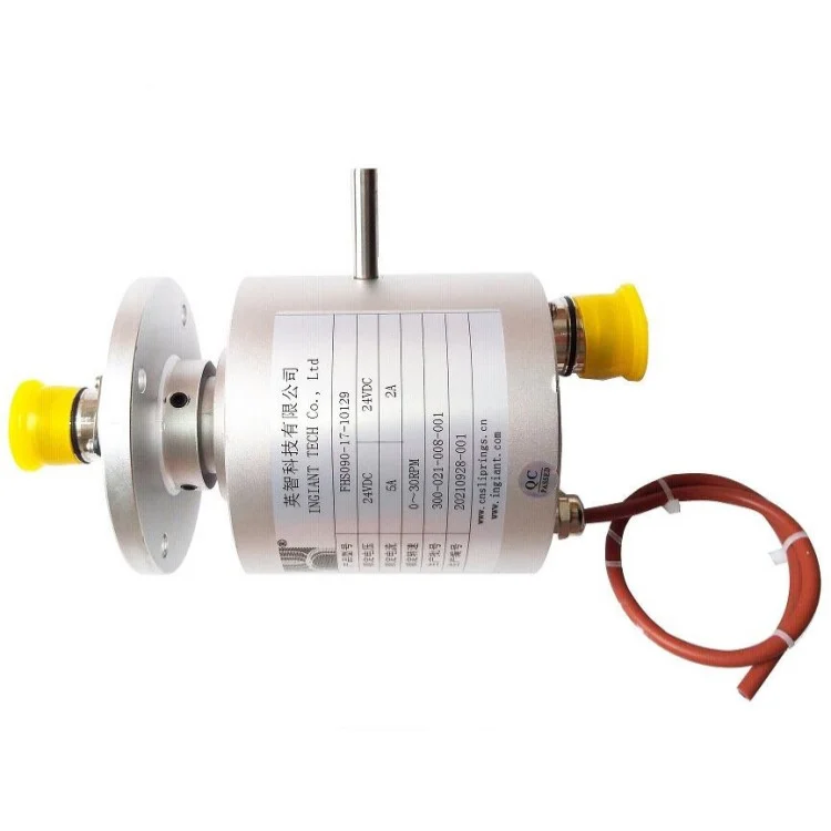 FHS090-17-10129 pneumatic liquid slip rings 17channels 5A 、2A, 24VDC — pneumatic and liquid slip rings manufactured by INGIANT