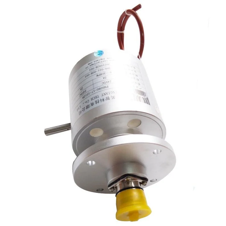FHS090-17-10129 pneumatic liquid slip rings 17channels 5A 、2A, 24VDC, view 2