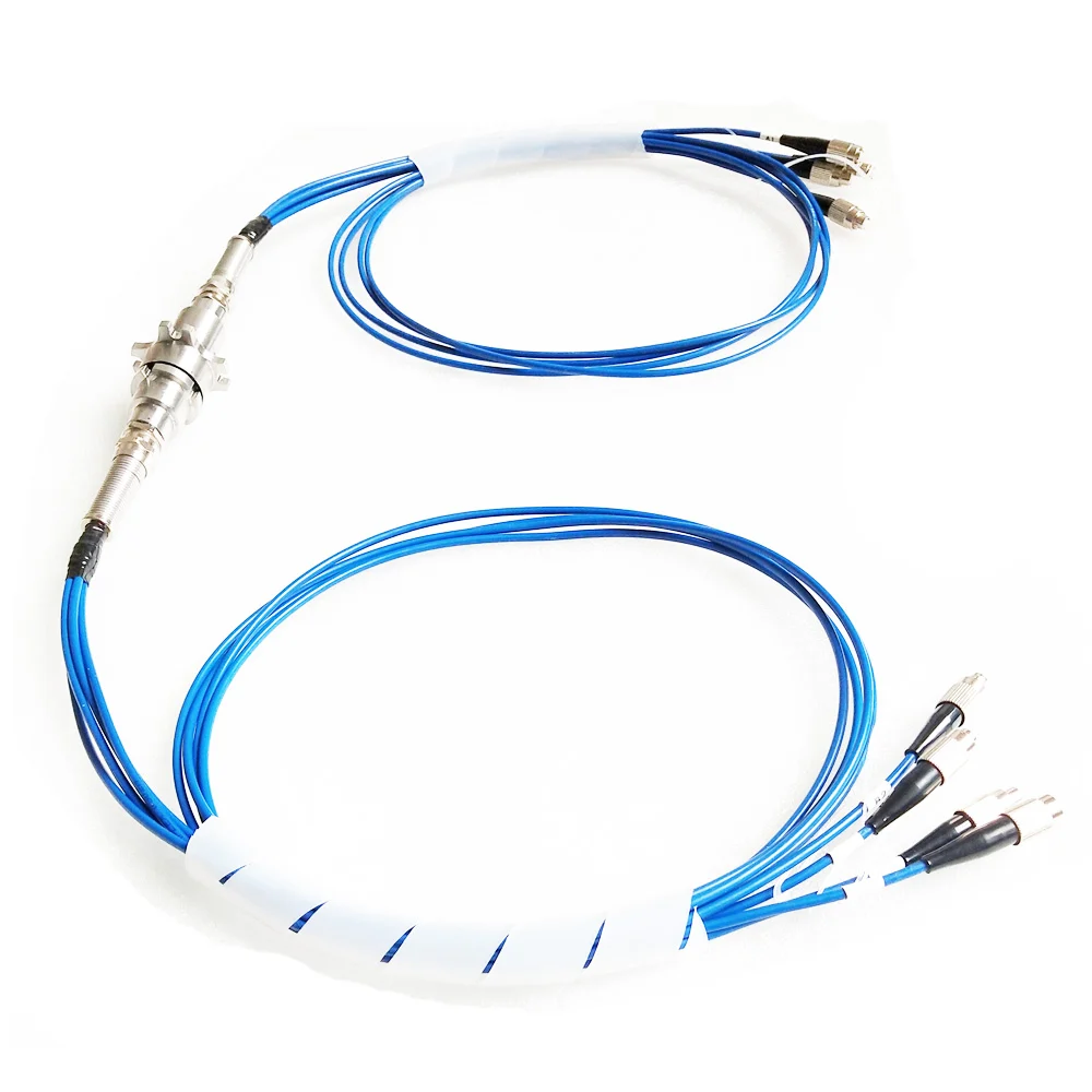 Ingiant single mode multi channel fiber optic rotary joint for radar pedestals, view 2