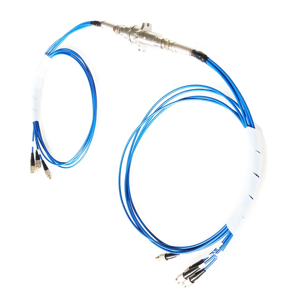 Ingiant single mode multi channel fiber optic rotary joint for radar pedestals, view 3