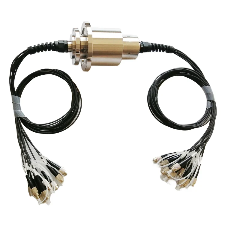 Ingiant fiber optic slip ring10 channels for ethernet systems — fiber optic rotary joints manufactured by INGIANT