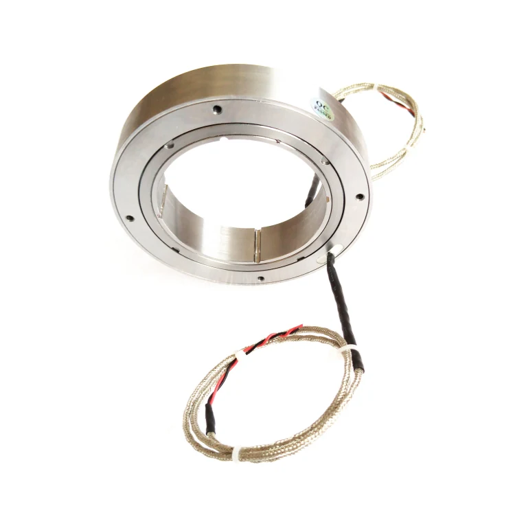 DHK065-2 Ingiant Flat Pancake slip rings hole diameter 65mm thickness 20mm and 2 electrical channels 2A — customized slip rings manufactured by INGIANT