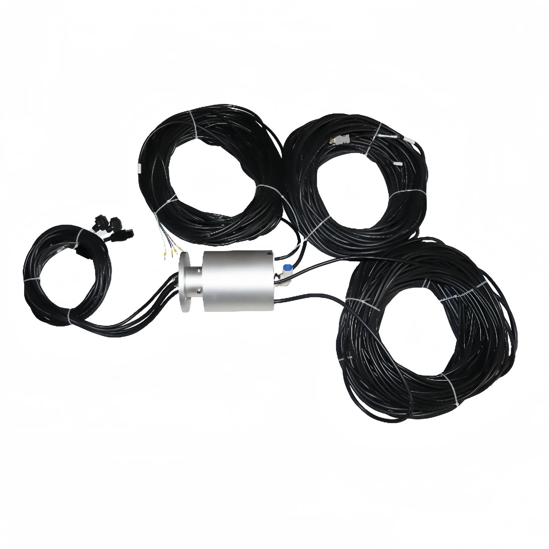DHS120-24-1Q-002 Gas-electric hybrid slip ring transmits Ethernet signal diameter 120mm 1 channel pneumatic + power/signal, view 2