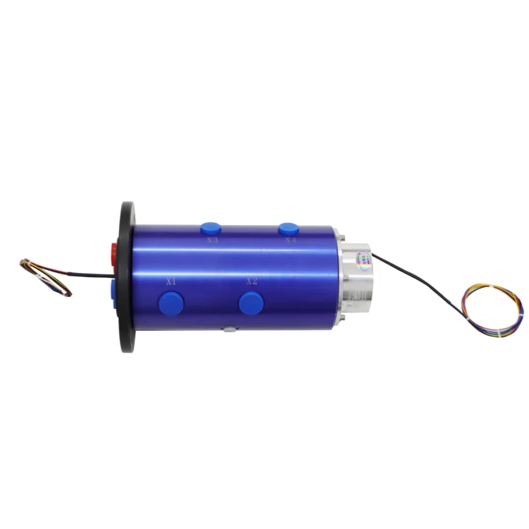 DHS070-4-2A-4Q Ingiant gas-electric hybrid slip ring combination 4 channels 2A and 4 pneumatic channel, view 3