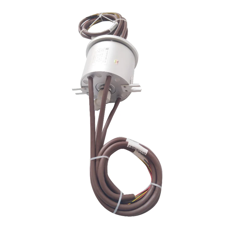 DHS099-19-1Q Gas-electric hybrid slip ring 99mm with 1 channel pneumatic、3 channels power and 16 channels signal, view 2