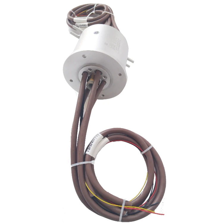 DHS099-19-1Q Gas-electric hybrid slip ring 99mm with 1 channel pneumatic、3 channels power and 16 channels signal, view 3