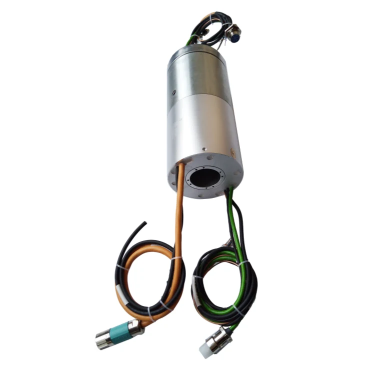 DHK060-30-4Q Ingiant gas-electric slip ring hole diameter 60mm, 4-channel pneumatic channel and 30-channel electrical channel — pneumatic and liquid slip rings manufactured by INGIANT