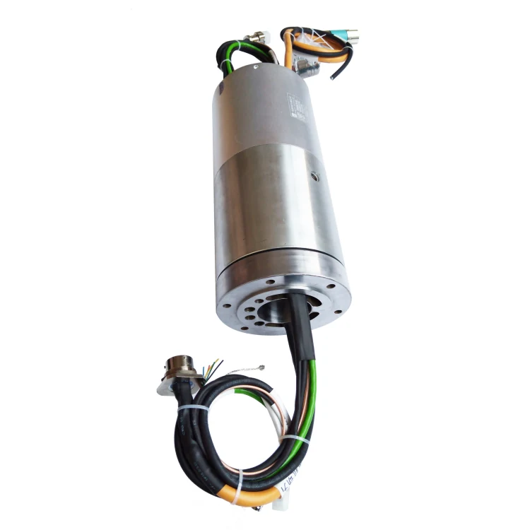 DHK060-30-4Q Ingiant gas-electric slip ring hole diameter 60mm, 4-channel pneumatic channel and 30-channel electrical channel, view 3