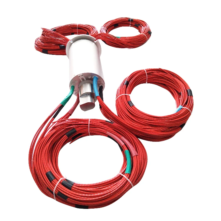DHS150-5-1Q Ingiant gas-electric slip ring out diameter 150mm with 5 channels power and 1 pneumatic channel, view 3