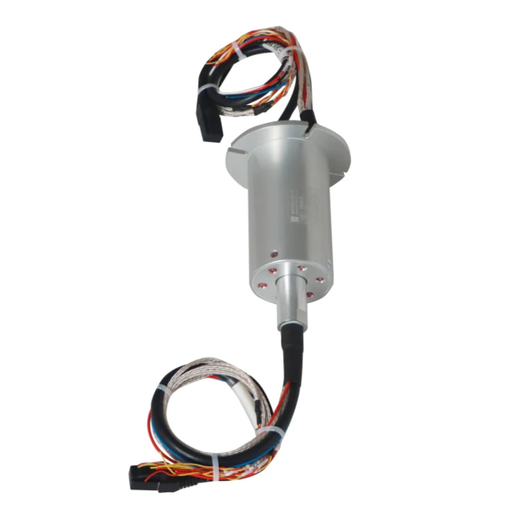 DHS056-23 customised solid shaft Gigabit Ethernet slip ring transmission of 1 Gigabit Ethernet signal, view 2