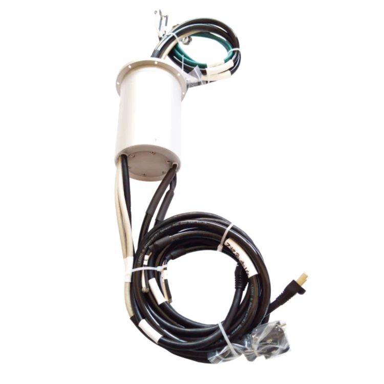 DHS080-40 Gigabit Ethernet slip ring with 2 channel 1000M Ethernet + 20A power and 2Asignal, view 2