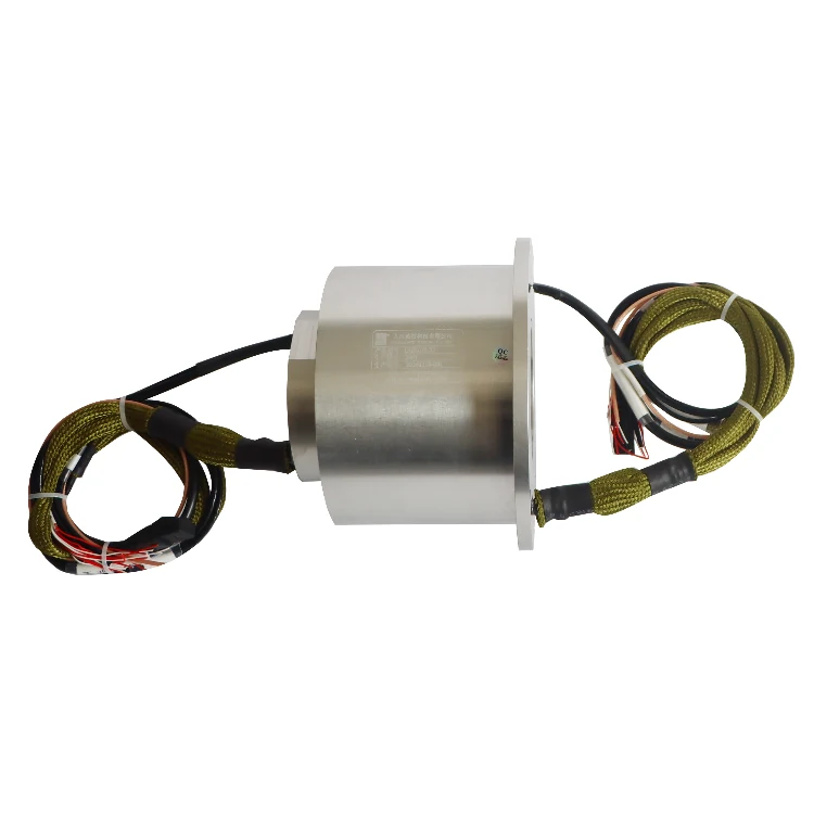 DHK078-27 Ingiant through hole Gigabit ethernet slip rings 1channel Gigabit Ethernet signal and 18 channels power, view 2
