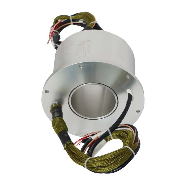 DHK078-27 Ingiant through hole Gigabit ethernet slip rings 1channel Gigabit Ethernet signal and 18 channels power — ethernet slip rings manufactured by INGIANT
