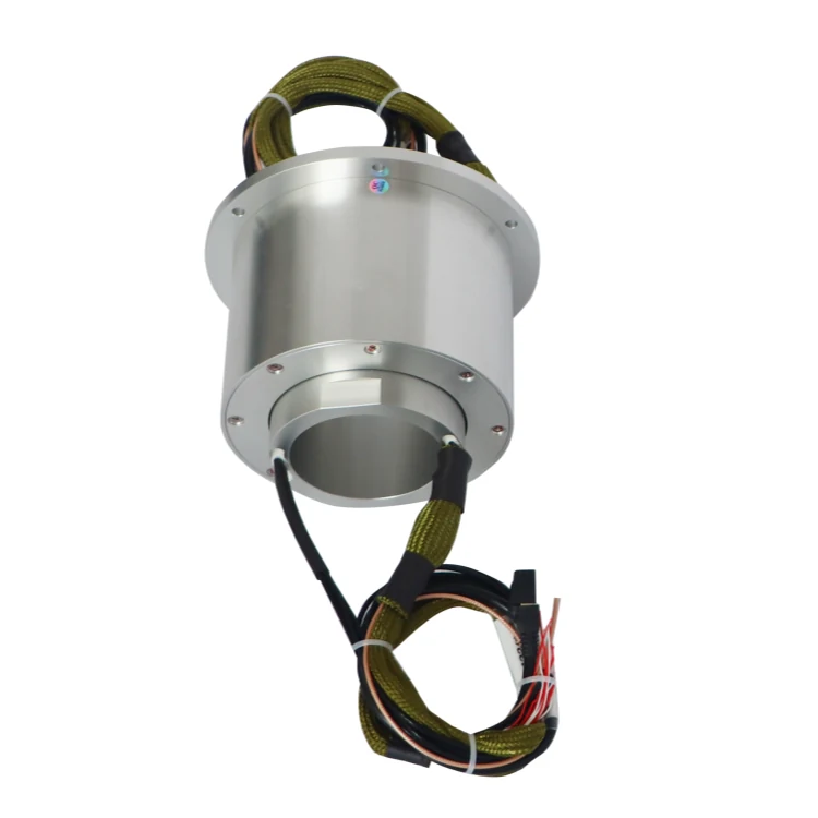 DHK078-27 Ingiant through hole Gigabit ethernet slip rings 1channel Gigabit Ethernet signal and 18 channels power, view 3