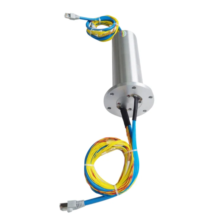 DHS060-65 Ingiant Gigabit Ethernet Slip Rings out diameter 60mm transmission of 1 channel Gigabit Ethernet signal — ethernet slip rings manufactured by INGIANT