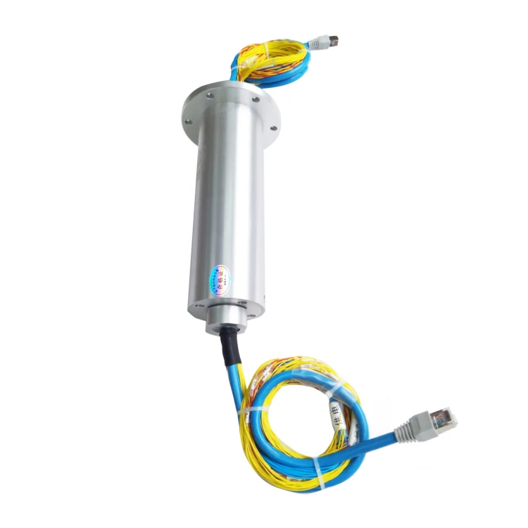 DHS060-65 Ingiant Gigabit Ethernet Slip Rings out diameter 60mm transmission of 1 channel Gigabit Ethernet signal, view 3