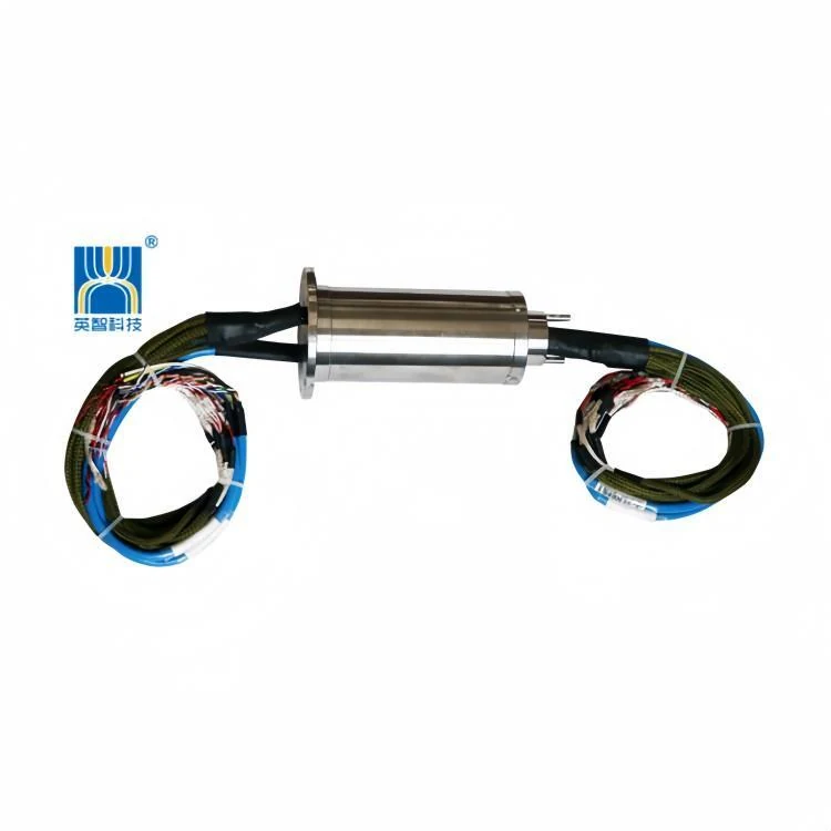 DHS065-53 specially designed gigabit Ethernet slip rings diameter 65mm 53 channels, view 3