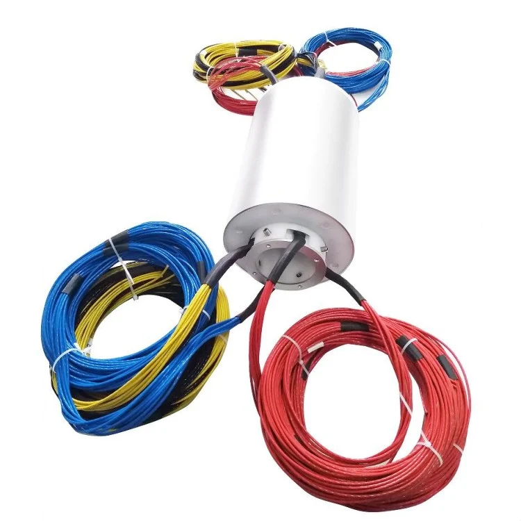 DHK080-5-150A high current hollow shaft slip ring 5channels 150A — through bore slip rings manufactured by INGIANT