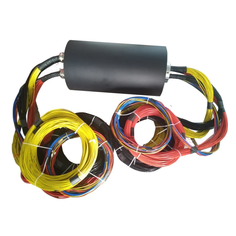 DHS250-16 Ingiant high current slip ring out diameter 250mm 16channels more than 800A for large equipment — customized slip rings manufactured by INGIANT