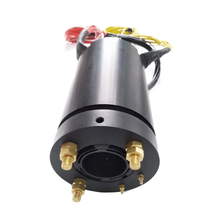 DHK060-5-260A Ingiant High current slip ring hole diameter 60mm with 5 channels 260A power binding post connection — through bore slip rings manufactured by INGIANT
