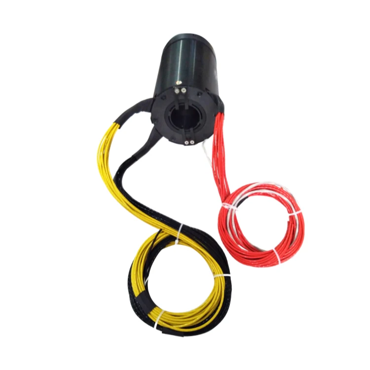 DHK060-5-260A Ingiant High current slip ring hole diameter 60mm with 5 channels 260A power binding post connection, view 2