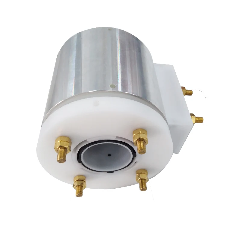 DHK065-4 Ingiant high current slip ring with through hole 65mm and 4 channels total 520A binding post connections, view 2