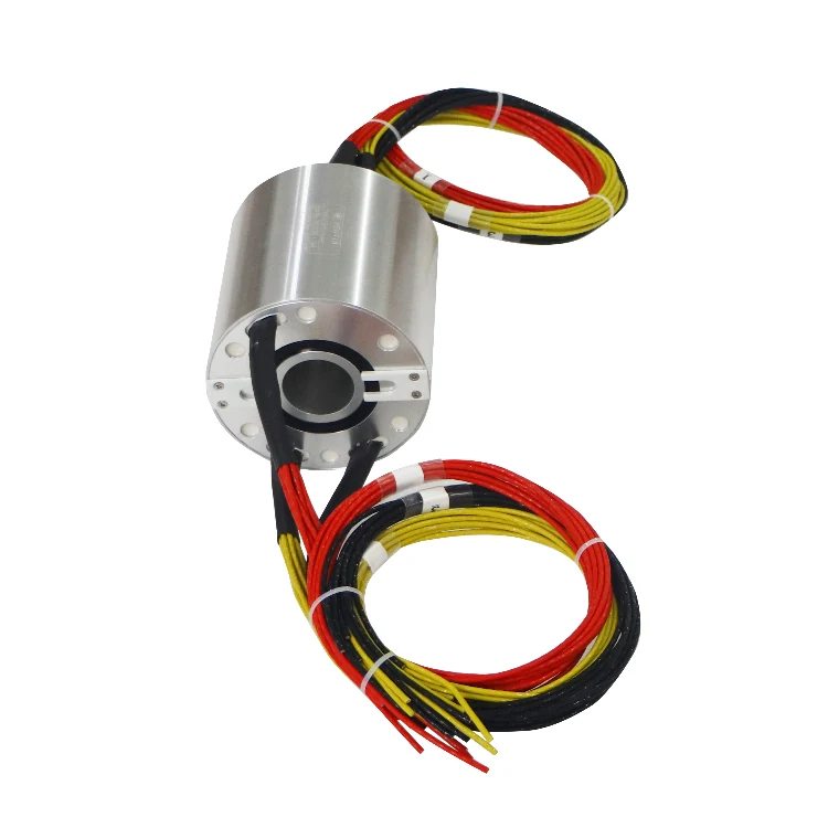 DHK038F-3-170A Sealed IP68 high current waterproof slip ring 3 channels 150A — through bore slip rings manufactured by INGIANT