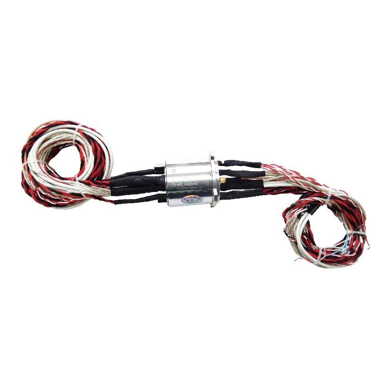 DHS055-49-1S Ingiant 55mm high frequency slip ring with 1 channel high frequency rotary joint and electric signal, view 2