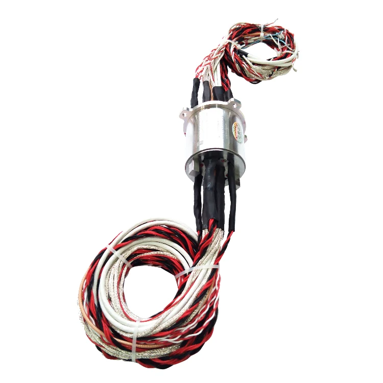 DHS055-49-1S Ingiant 55mm high frequency slip ring with 1 channel high frequency rotary joint and electric signal, view 3