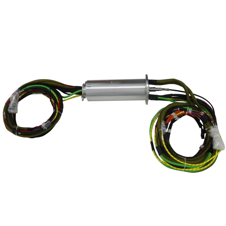 DHS099-51-4F Customized 4-channel high precision military quality optoelectronic slip ring, view 3