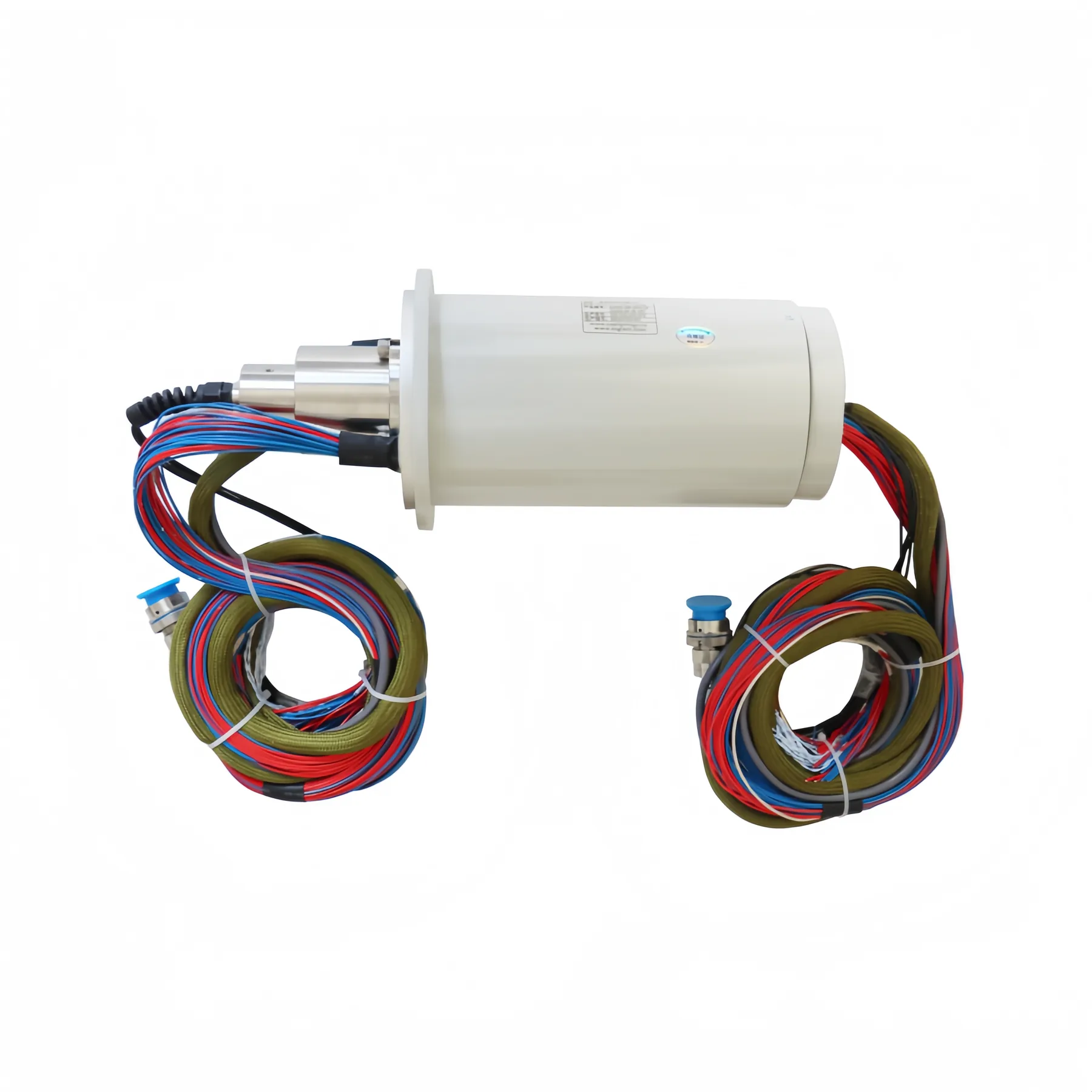 DHS130-56-5F high precision photoelectric slip ring combination 5 optical fibers and 56 electrical channels, view 3