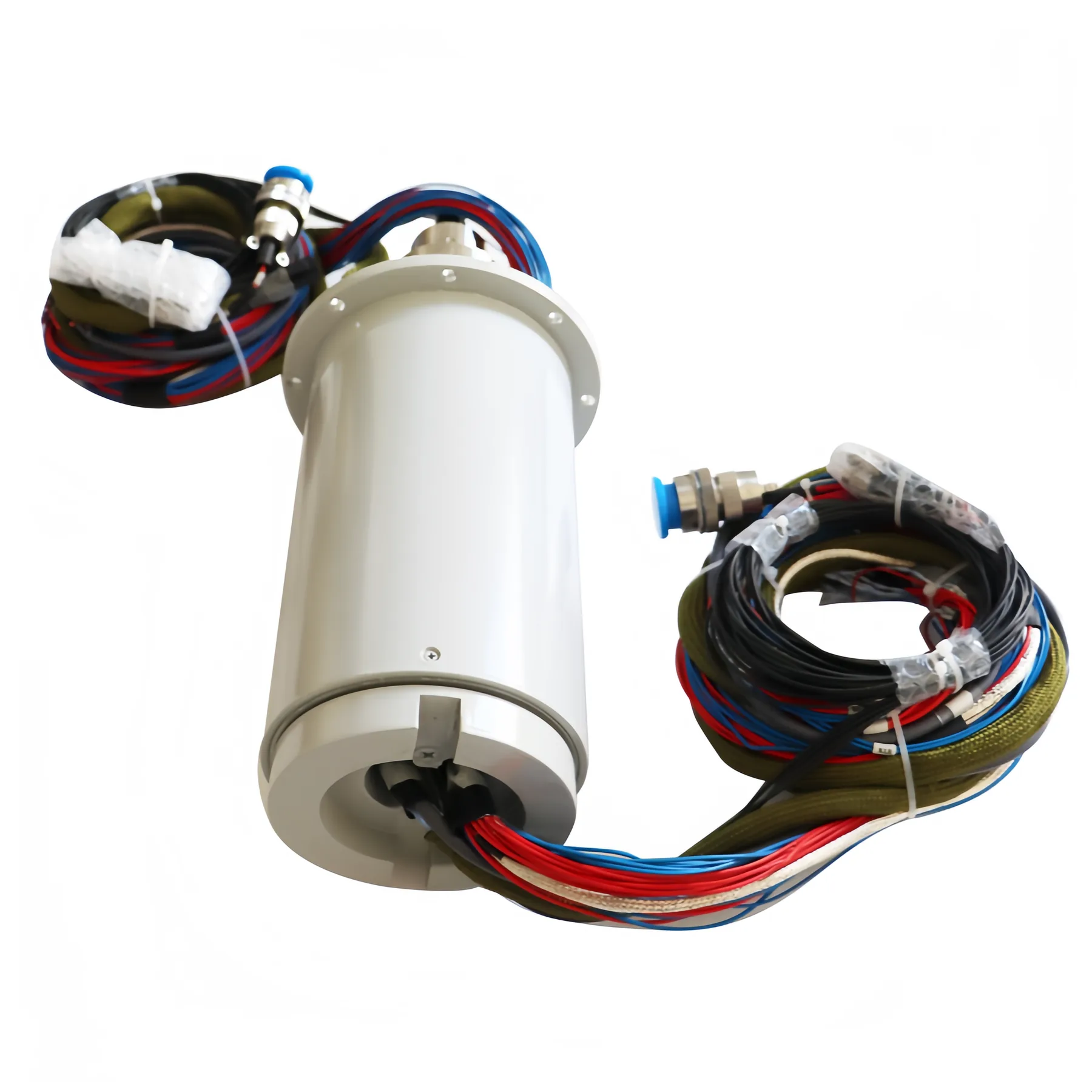 DHS130-56-5F high precision photoelectric slip ring combination 5 optical fibers and 56 electrical channels, view 2