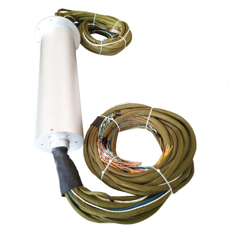 Ingiant high reliability solid shaft capsule slip rings diameter 136mm, 183 Channels, view 2
