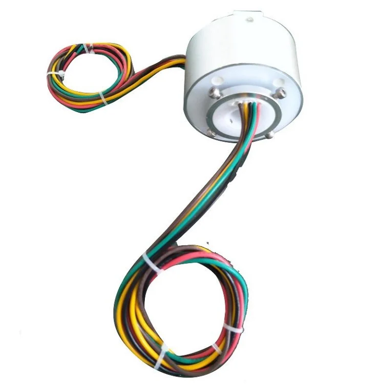 DHK020-5-10A hollow shaft conductive slip ring 5 circuits 10A for automatic equipment — through bore slip rings manufactured by INGIANT