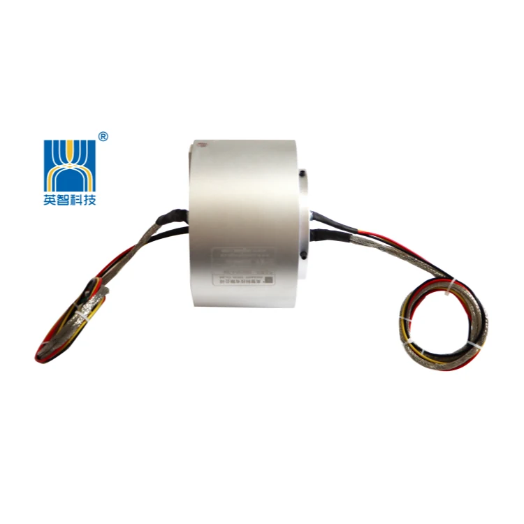 DHK065-6-10A hollow shaft conductive slip rings 6channels 10A for drying equipment, view 2