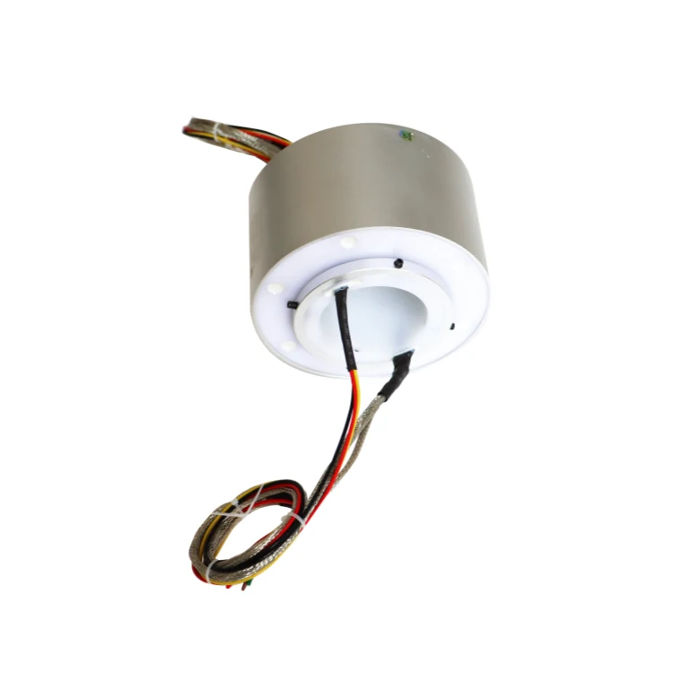 DHK065-6-10A hollow shaft conductive slip rings 6channels 10A for drying equipment, view 3