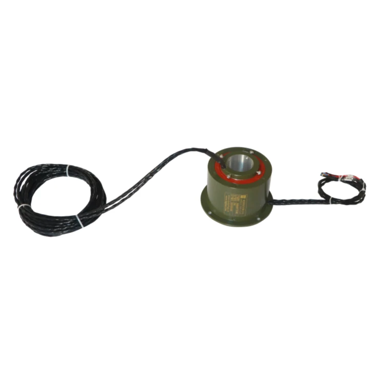 DHK044F-10-002 Custom military quality hollow shaft waterproof slip rings 10 channels — customized slip rings manufactured by INGIANT