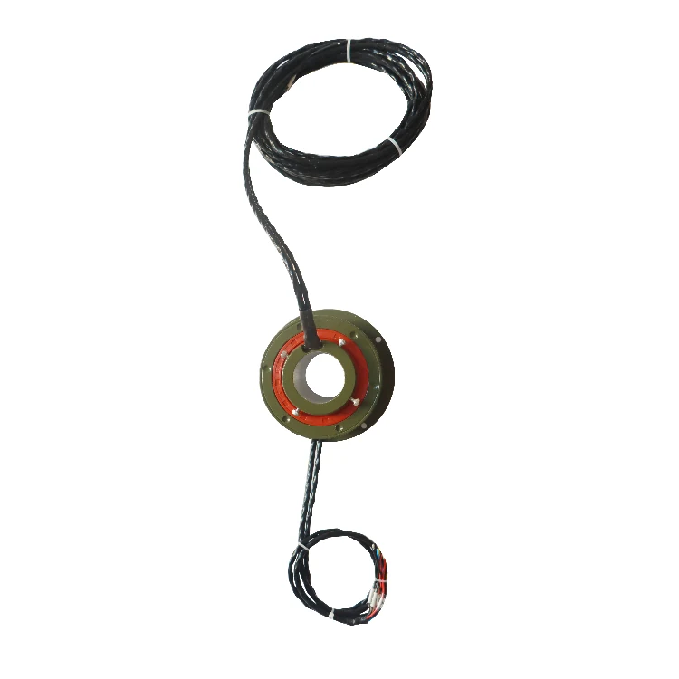DHK044F-10-002 Custom military quality hollow shaft waterproof slip rings 10 channels, view 2